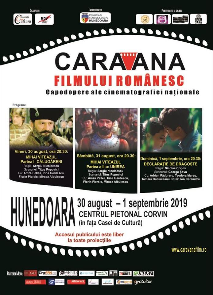 „Caravana filmului românesc” la Hunedoara