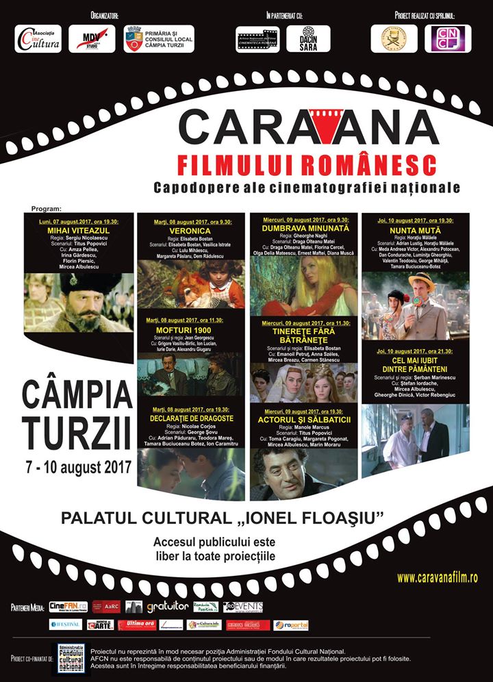 Caravana filmului românesc poposește la Câmpia Turzii