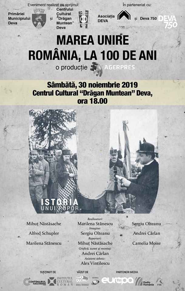 Centenarul Filmului Românesc ajunge la Deva, cu două producţii şi doi invitaţi speciali
