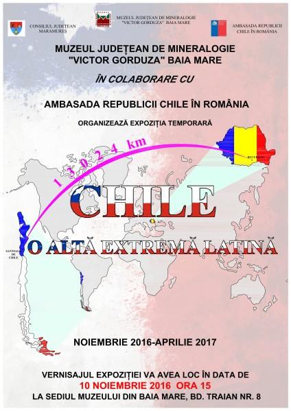 Chile – într-o expoziție la Muzeul de Mineralogie Baia Mare