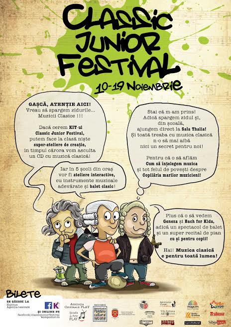 La Sibiu se va desfășoară cea de-a doua ediție a festivalului Classic Junior Festival