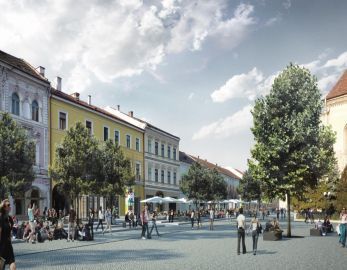 Cluj Napoca: Latura vestică a Pieței Unirii intră în modernizare