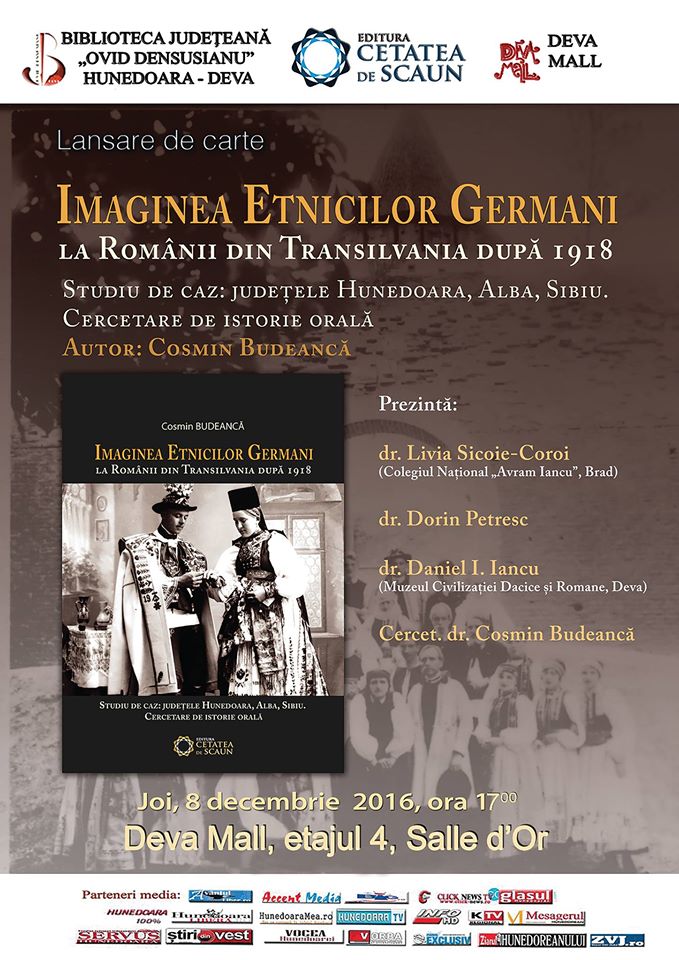 Deva: Lansare de carte – Cosmin Budeancă (8 decembrie, ora 17)