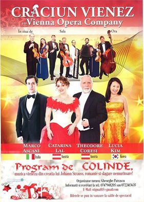 Viena Opera Company aduce “Crăciunul Vienez” la Mediaş