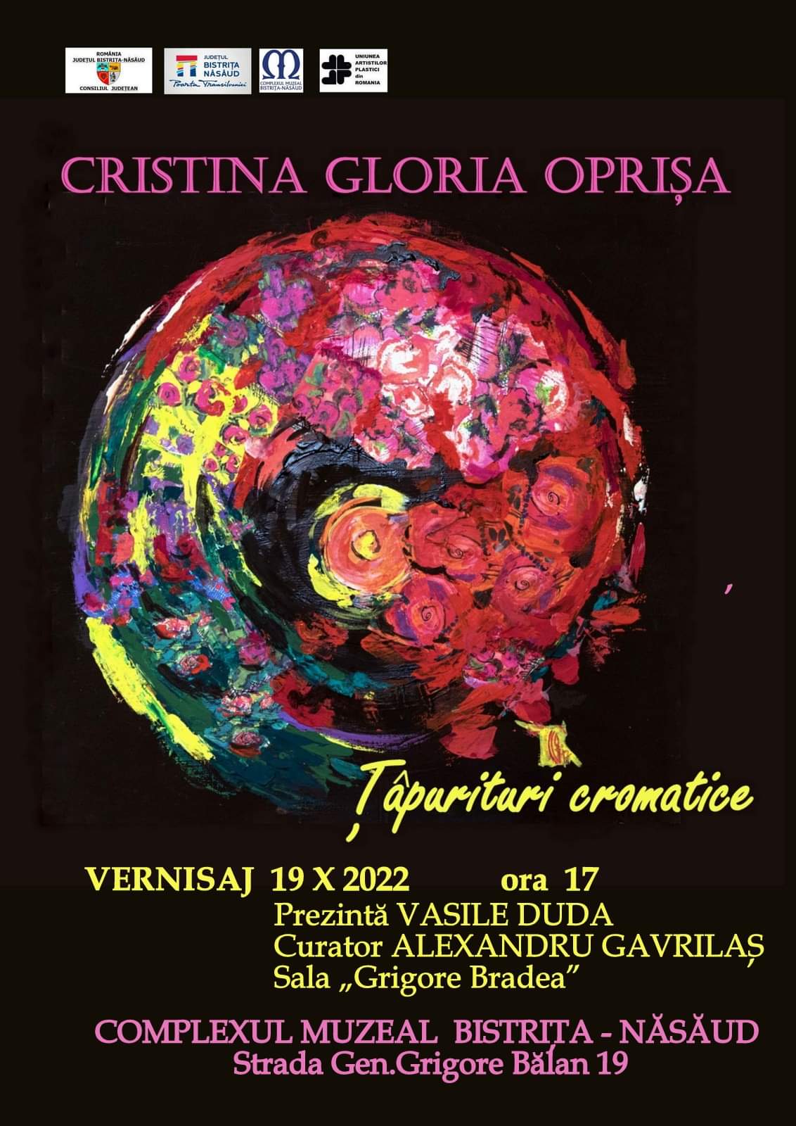 Vernisaj Cristina Gloria Oprișa la Complexul Muzeal Bistrița-Năsăud