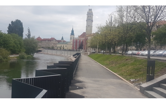 Lucrările de amenajare a malului stâng al Crișului Repede, realizate în proporţie de 70%