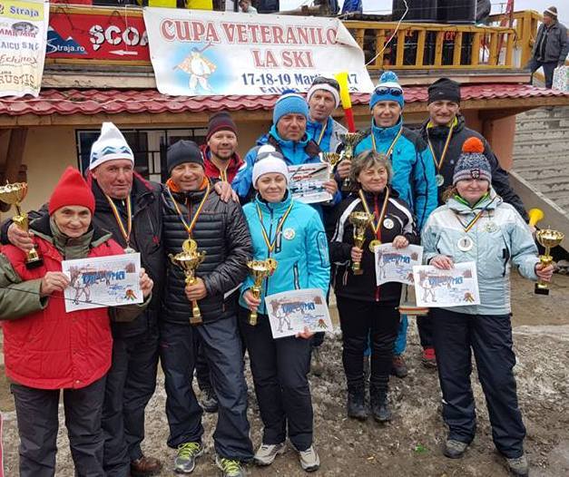 Salvamont Cluj, pe podium la concursul național de ski Cupa Veteranilor