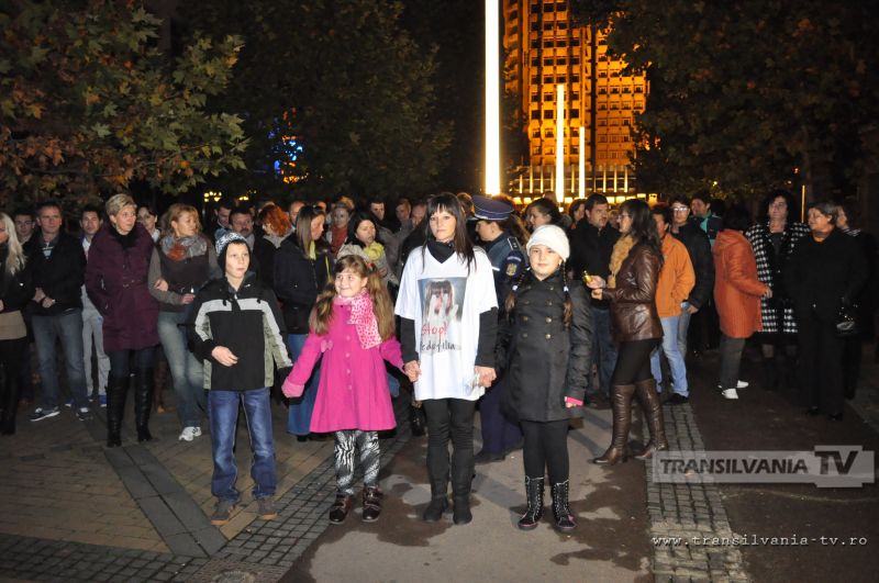 Mars impotriva pedofiliei la Satu Mare