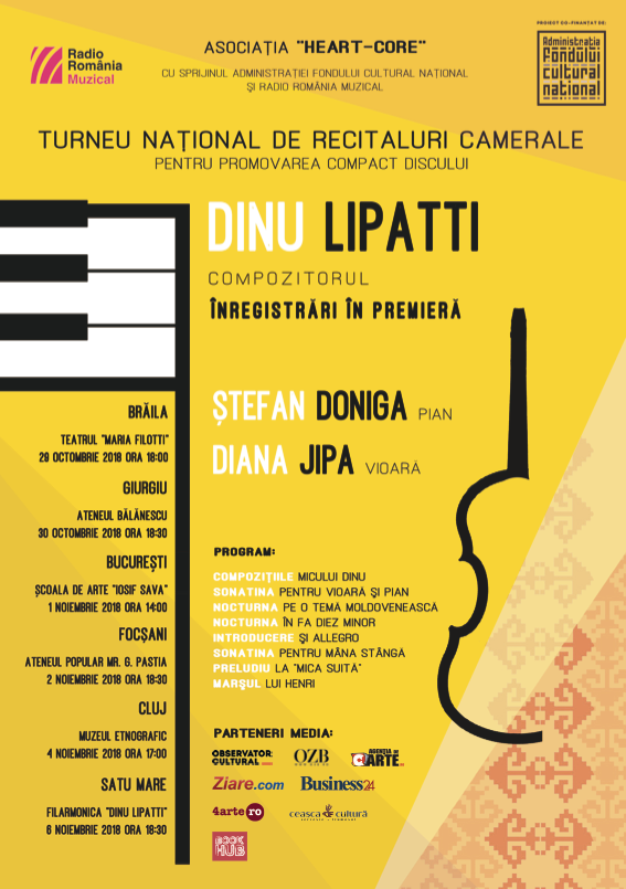 Compoziții de Dinu Lipatti, prezentate în premieră la Muzeul Etnografic al Transilvaniei din Cluj-Napoca