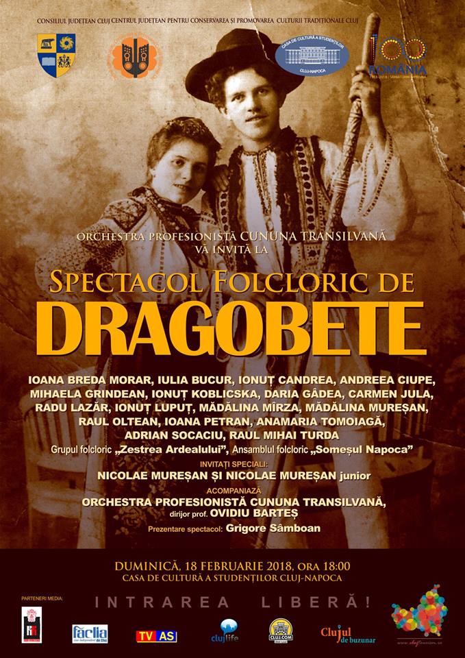 Sărbătoarea dragostei la români, celebrată la Cluj-Napoca printr-un spectacol de folclor