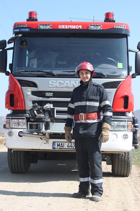 Elevi în practică la ISU Bistrița – Năsăud