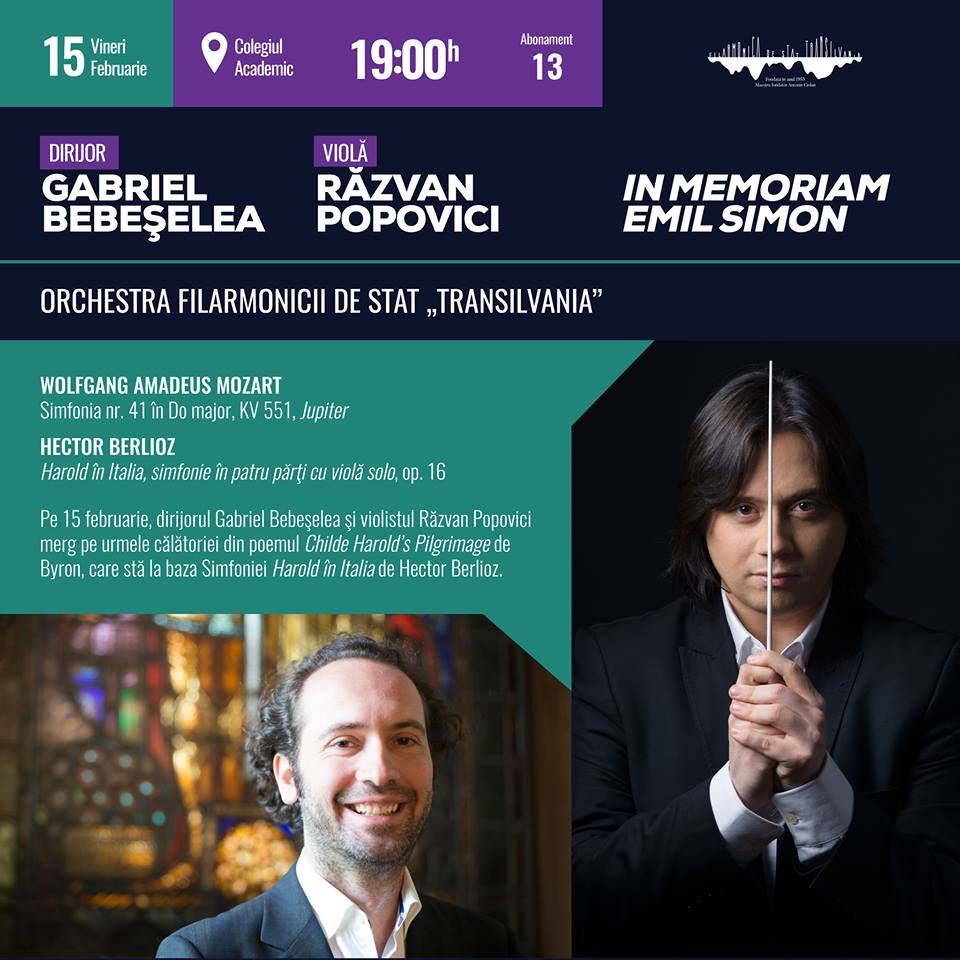 Concert dedicat memoriei lui Emil Simion la Filarmonica de Stat ,,Transilvania”