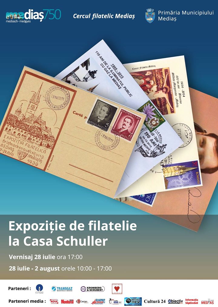 Expoziție filatelică: Mediaș – 750 de ani de atestare documentară