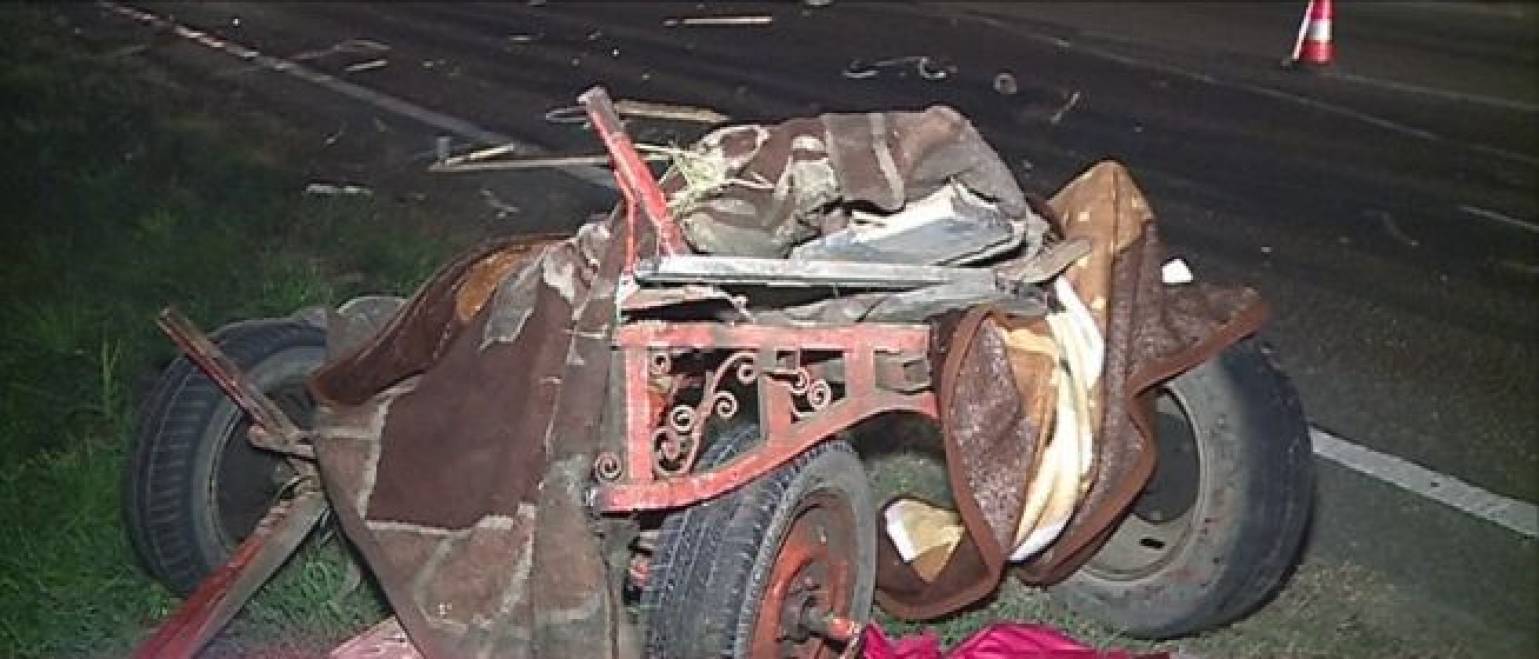 Un bărbat din Ungaria a lovit o căruță după care a părăsit locul accidentului