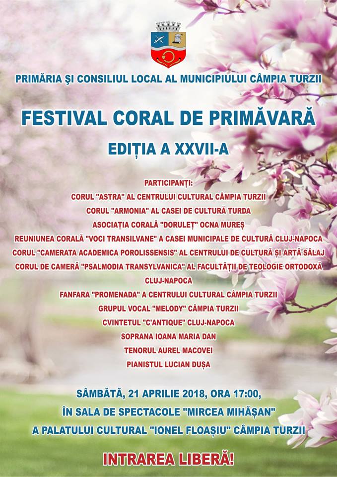 Festivalul Coral de Primăvară, de la Câmpia Turzii, a ajuns la cea de-a XXVII-a ediție
