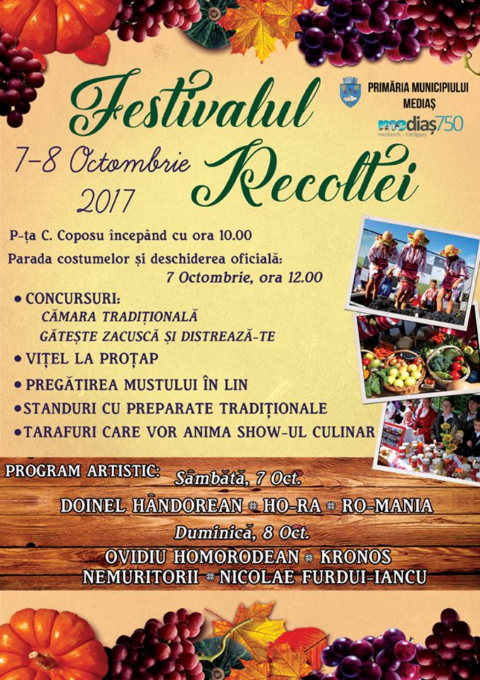 Festivalul Recoltei la Mediaș (7-8 octombrie)