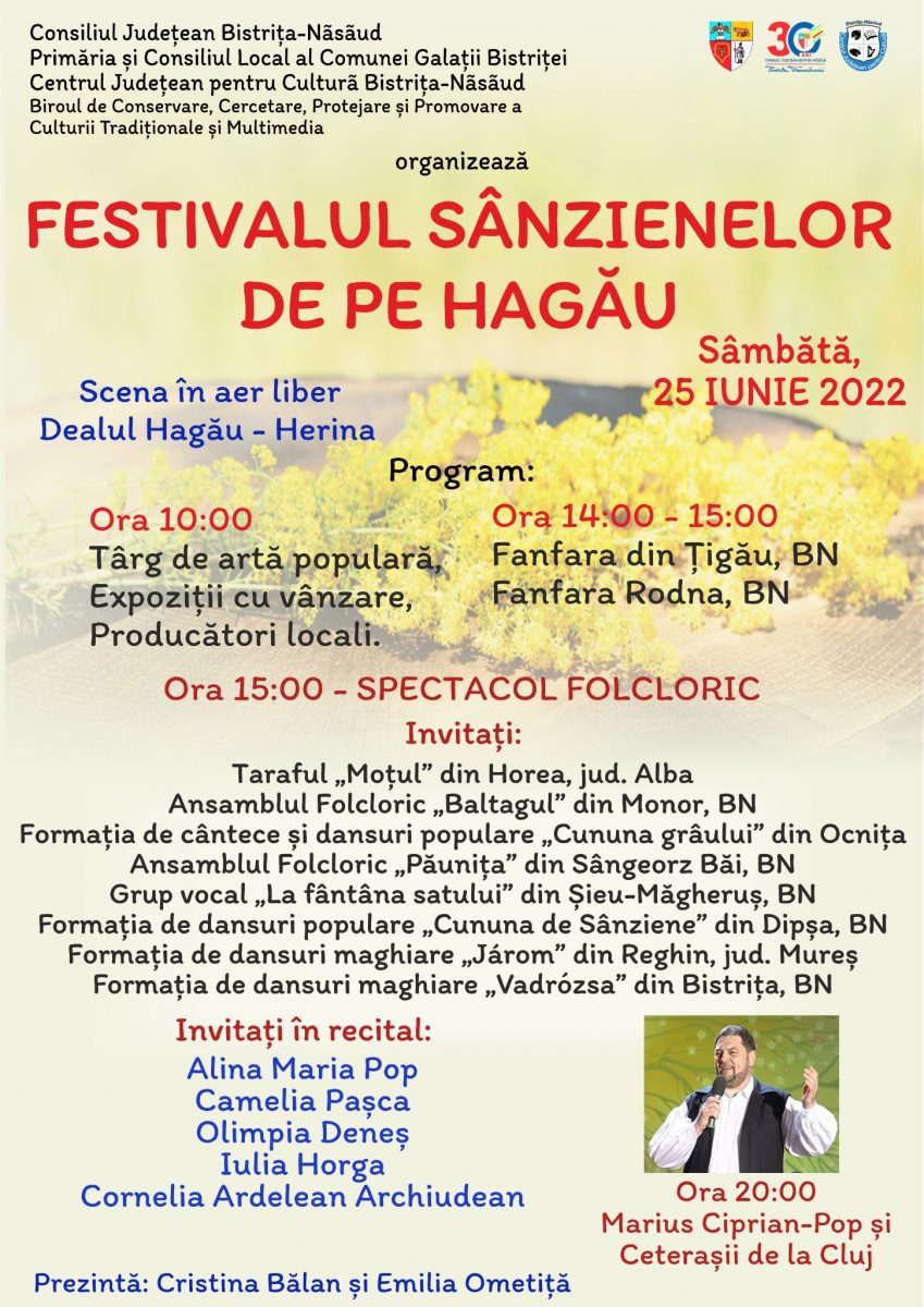 O nouă ediție a Festivalului Sânzienelor de pe Hagău