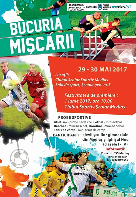 Festivalul Sportului Medieșean ,,Bucuria Mișcării’’ (mai-iunie 2017)