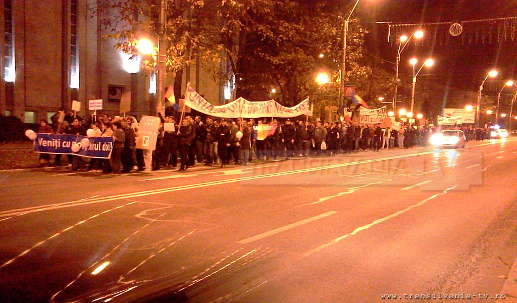 Mare miting de protest anti-Ponta în Baia Mare