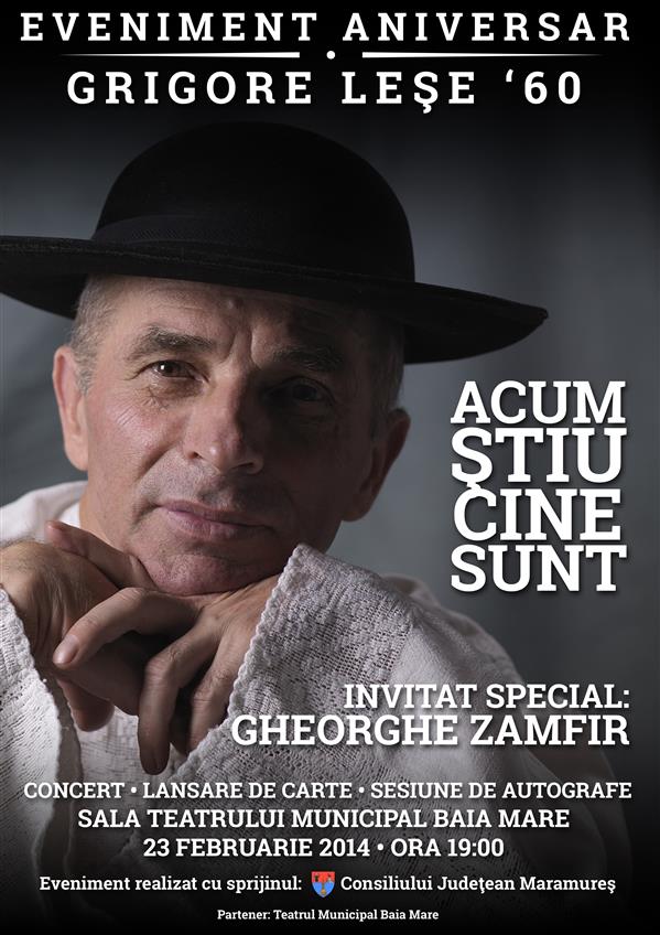 Spectacol aniversar „Grigore Leşe – 60”. Invitat special, Gheorghe Zamfir