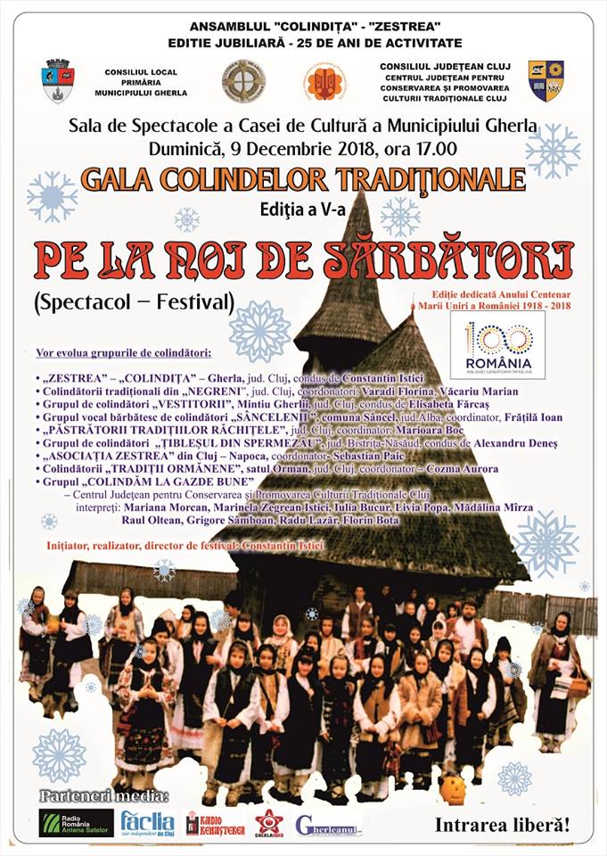 Concerte și festivaluri de colinde în județul Cluj, la finalul săptămânii
