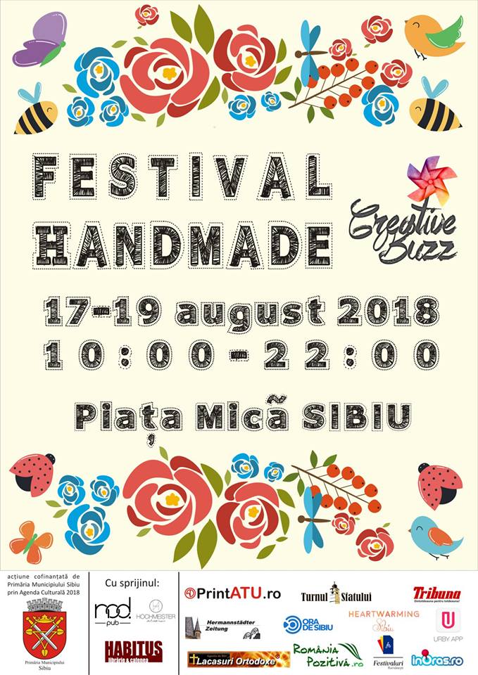 Sibiul găzduiește festivalul Handmade Creative Buzz