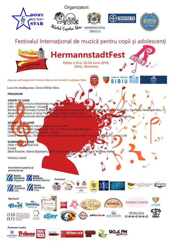 O nouă ediție a Festivalului Internațional “Hermannstadtfest”