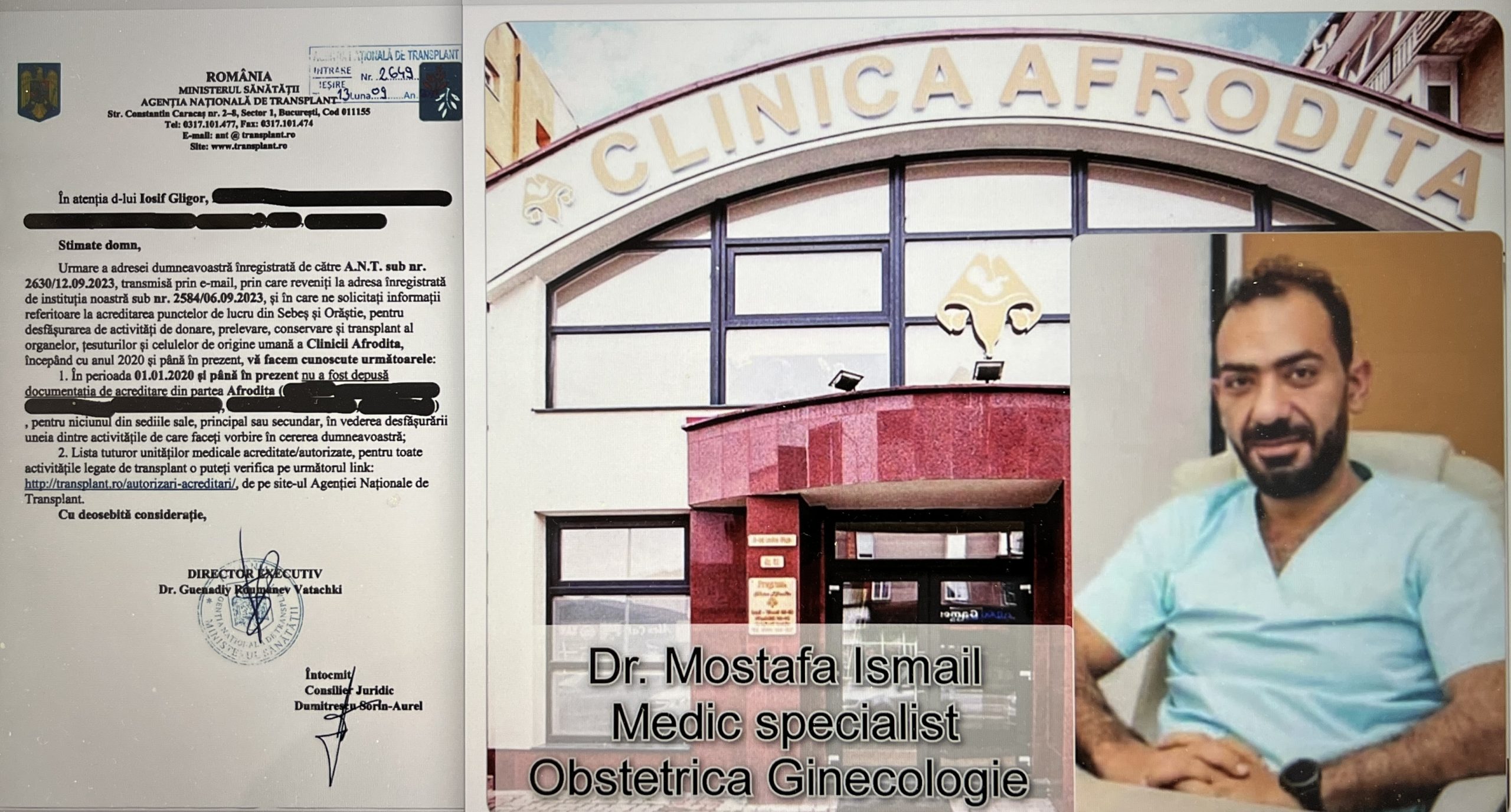 Oficial! Clinicile Afrodita Sebes si Orastie NU AU FOST ACREDITATE NICIODATA pentru inseminare!