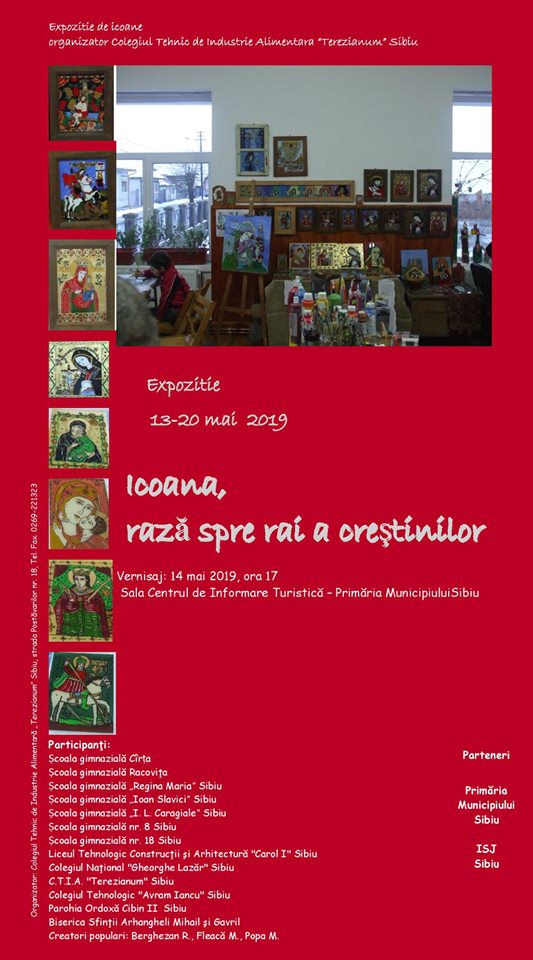 Primăria Sibiu este gazda expoziției „Icoana, rază spre rai a creștinilor”