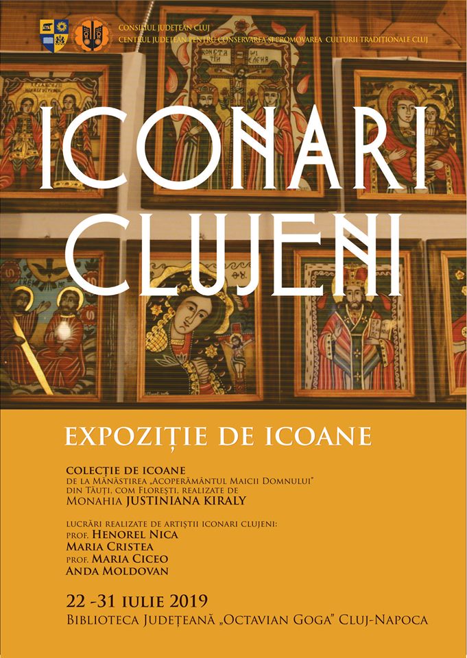 Expoziția „Iconari clujeni”, deschisă la Biblioteca Județeană „Octavian Goga”