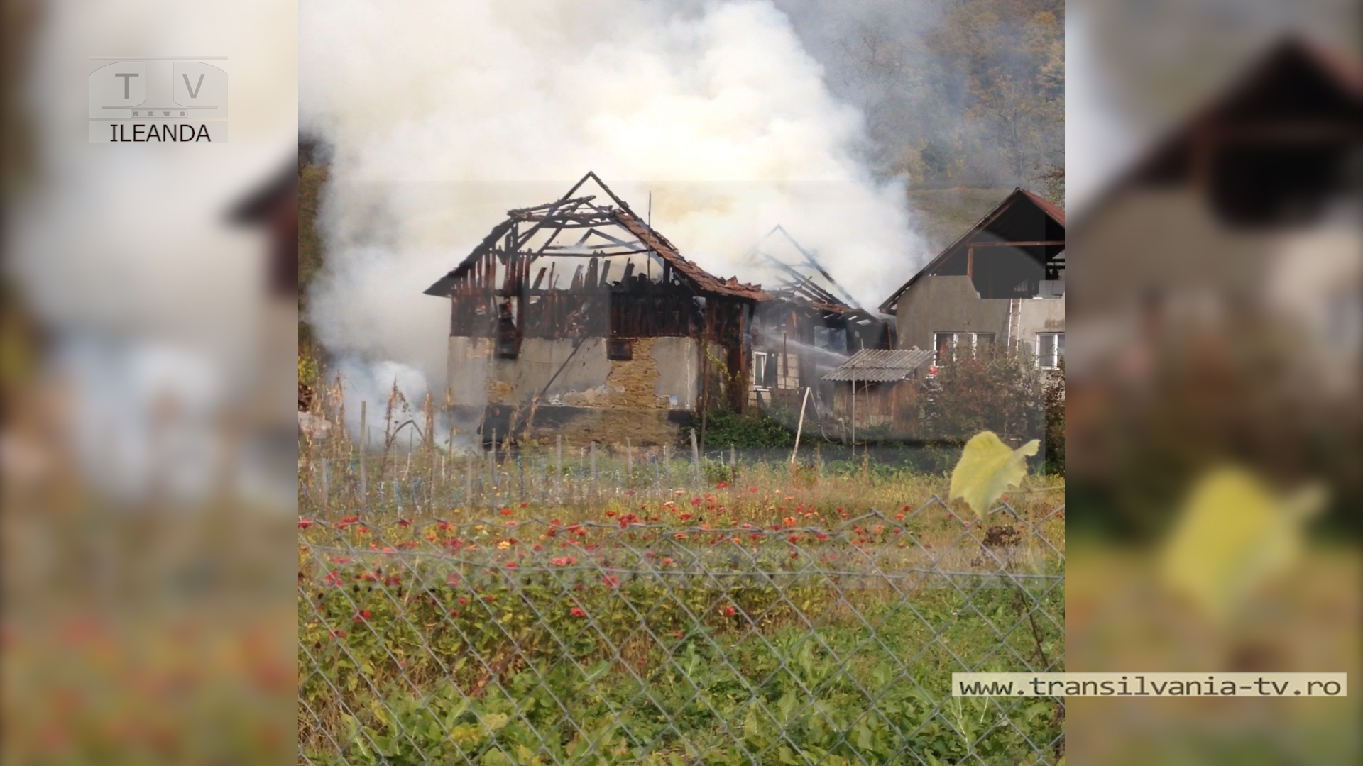 Incendiu violent în Ileanda (VIDEO)