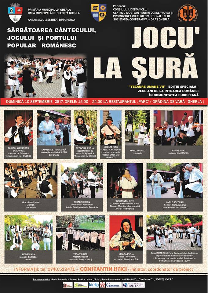 Sărbătoarea „Jocu’ la șură” se desfășoară la Gherla (duminică, 10 septembrie)