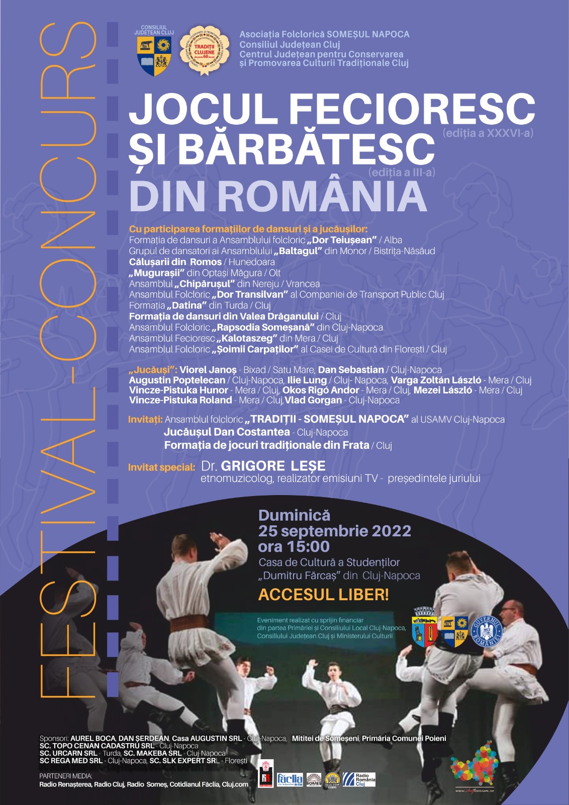 O nouă ediție a festivalului-concurs ,,Jocul Fecioresc și Bărbătesc din România”