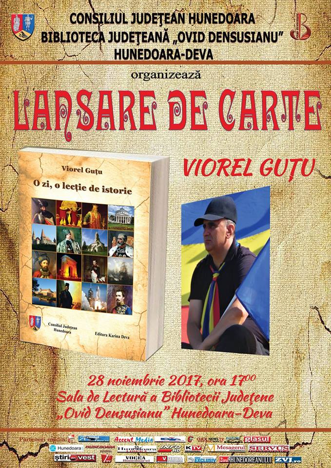 Lansare de carte Viorel Guțu la Biblioteca Județeană Deva