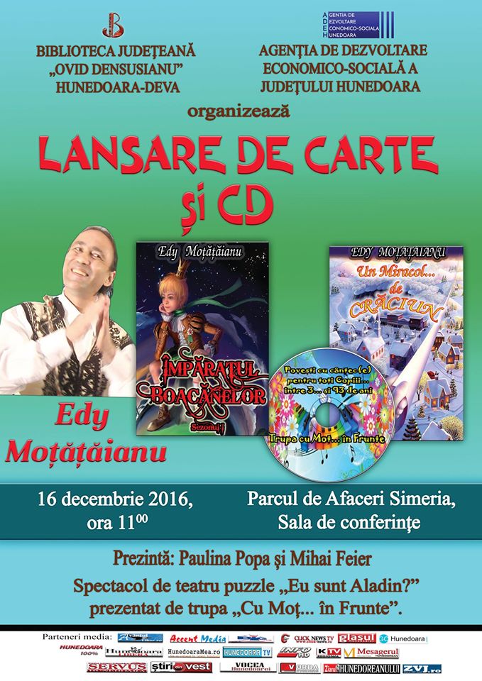 Lansare de carte si CD – Edy Moțățăianu, la Simeria