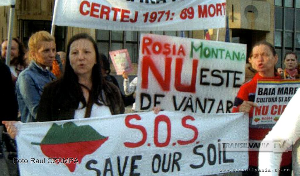 În Baia Mare continuă protestele anti-RMGC şi anti-ROMALTYN (Galerie FOTO)