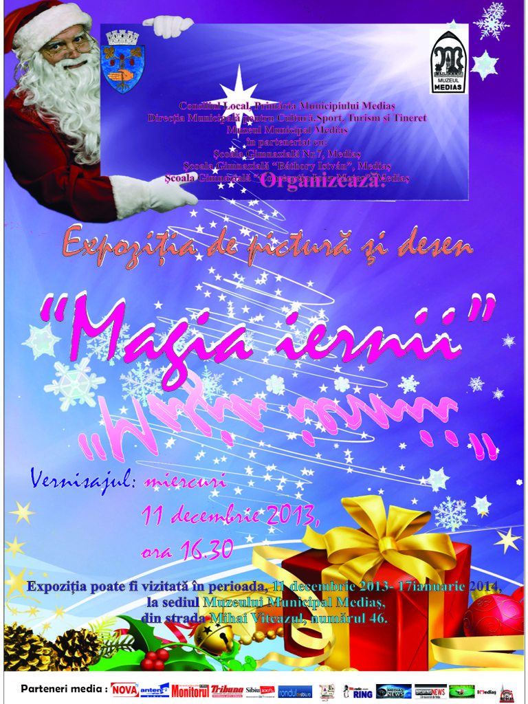 Expoziția „Magia iernii” va fi vernisată miercuri la Mediaș