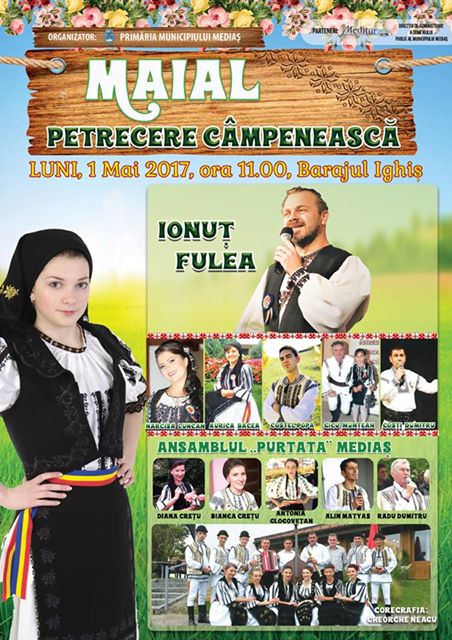 Serbare câmpenească la Mediaș, cu ocazia zilei de 1 Mai