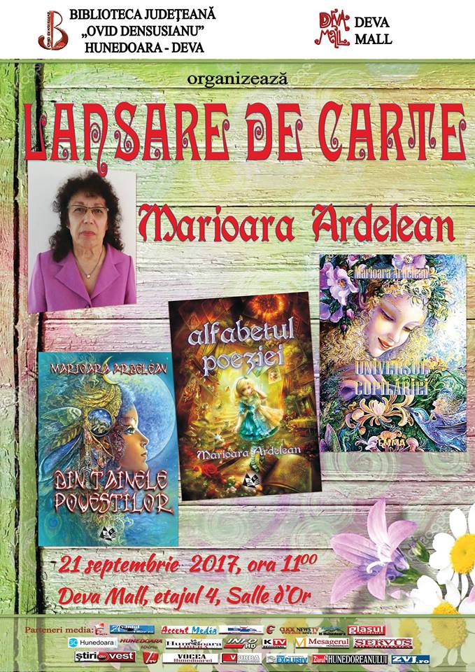 Lansare de carte Mărioara Ardelean, la Biblioteca Județeană „Ovid Densusianu” din Deva