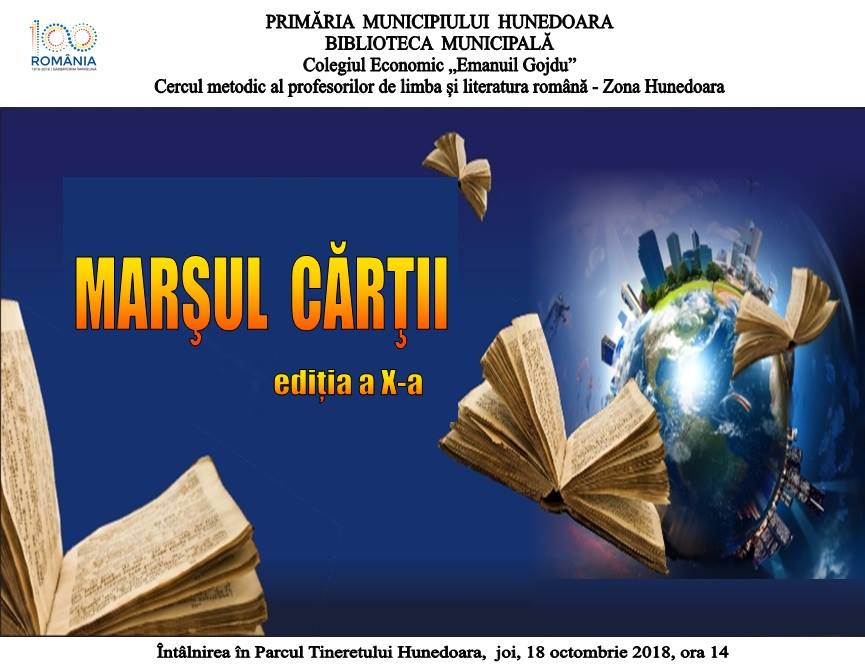 „Marşul cărţii” în Hunedoara