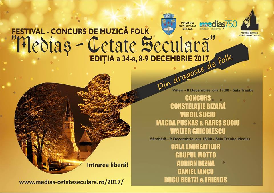 Festivalul „Mediaș-Cetate Seculară“ se va desfășura în perioada 8-9 decembrie
