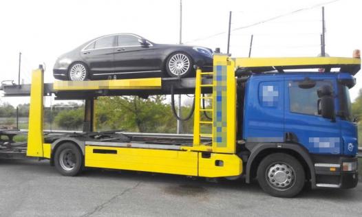 Mercedes căutat de autoritățile lituaniene, descoperit la P.T.F. Borș