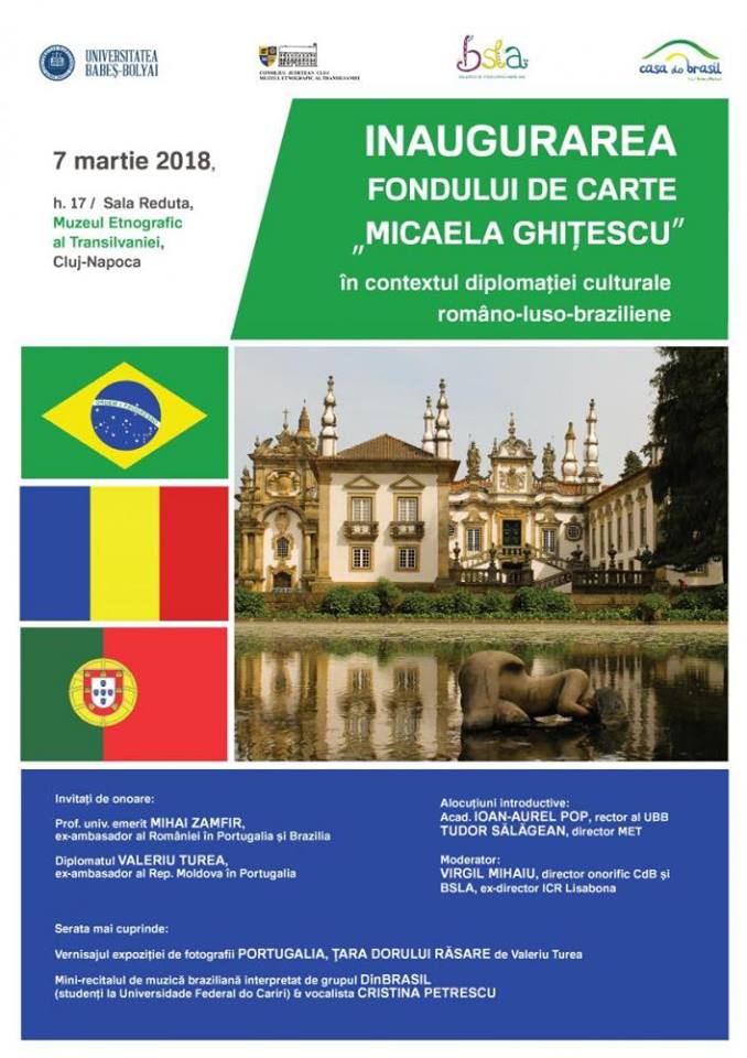 Inaugurarea fondului de carte „Micaela Ghițescu” la Cluj-Napoca