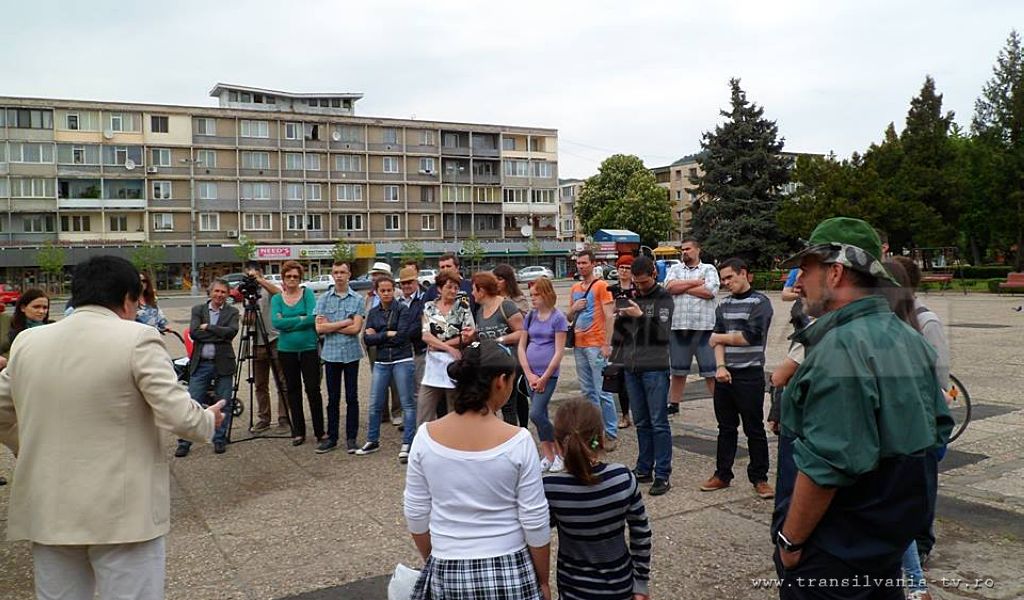 Miting în Baia Mare împotriva defrişărilor ilegale (Galerie FOTO)