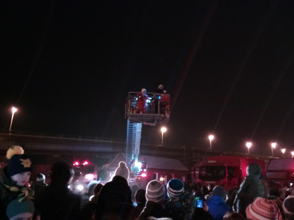 Moș Crăciun a ajuns și la „ISU Bistrița”