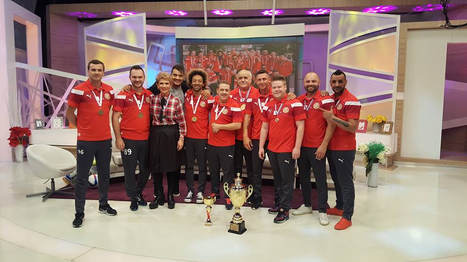 Naționala de fotbal a artiștilor joacă la Turda