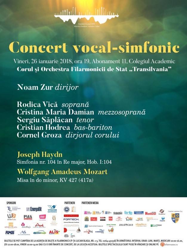 Concert sub bagheta dirijorului israelian Noam Zur, în Cluj-Napoca