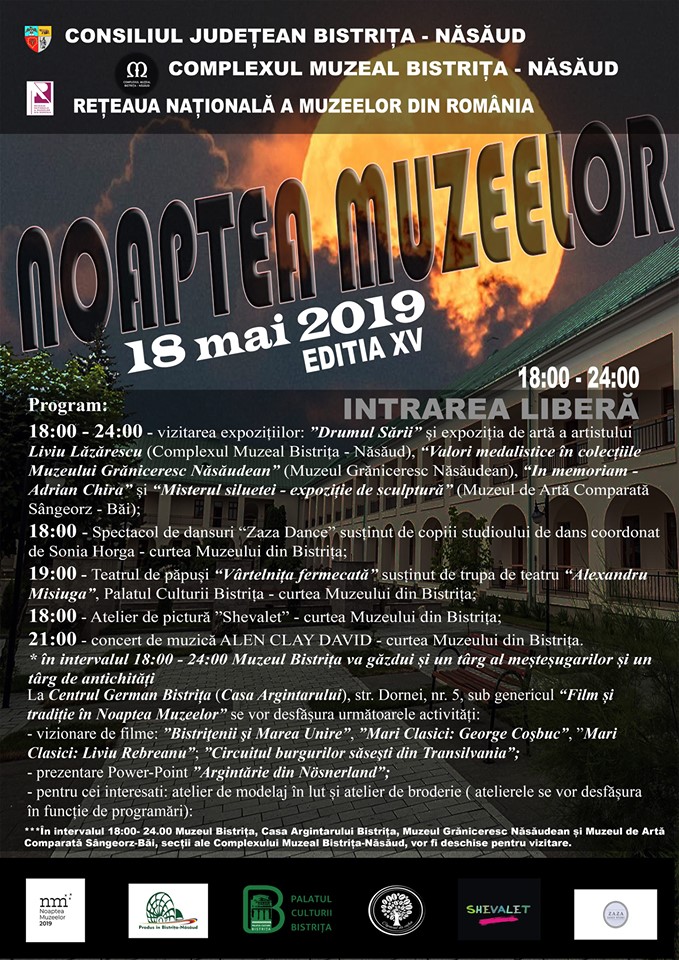 Noaptea Muzeelor în Bistrița (18 mai)