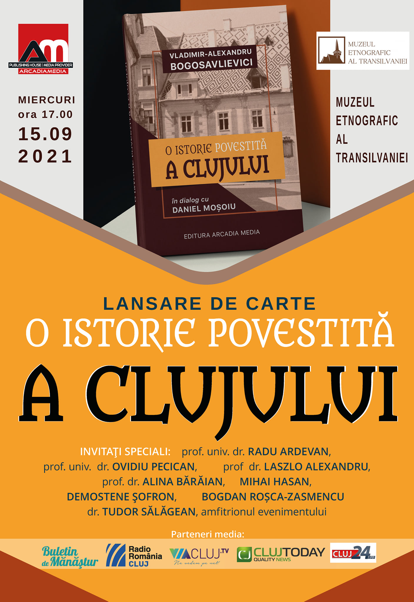 Lansare de carte – „O istorie povestită a Clujului”