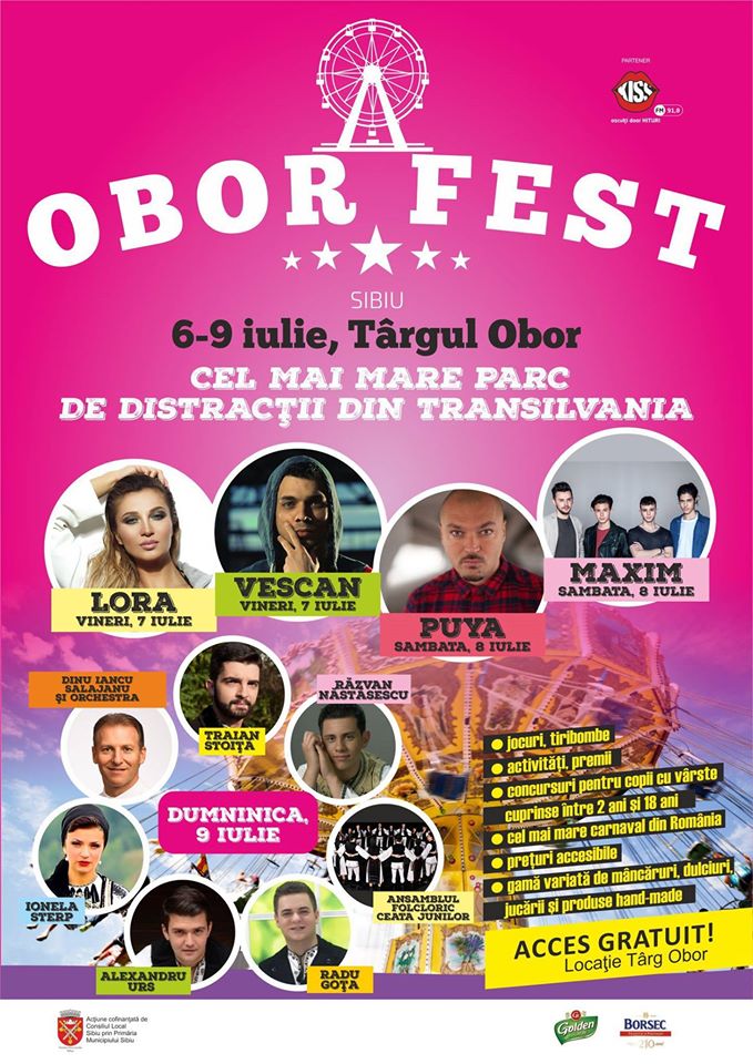 Sibiu: Obor Fest se desfășoară în perioada 6-9 iulie